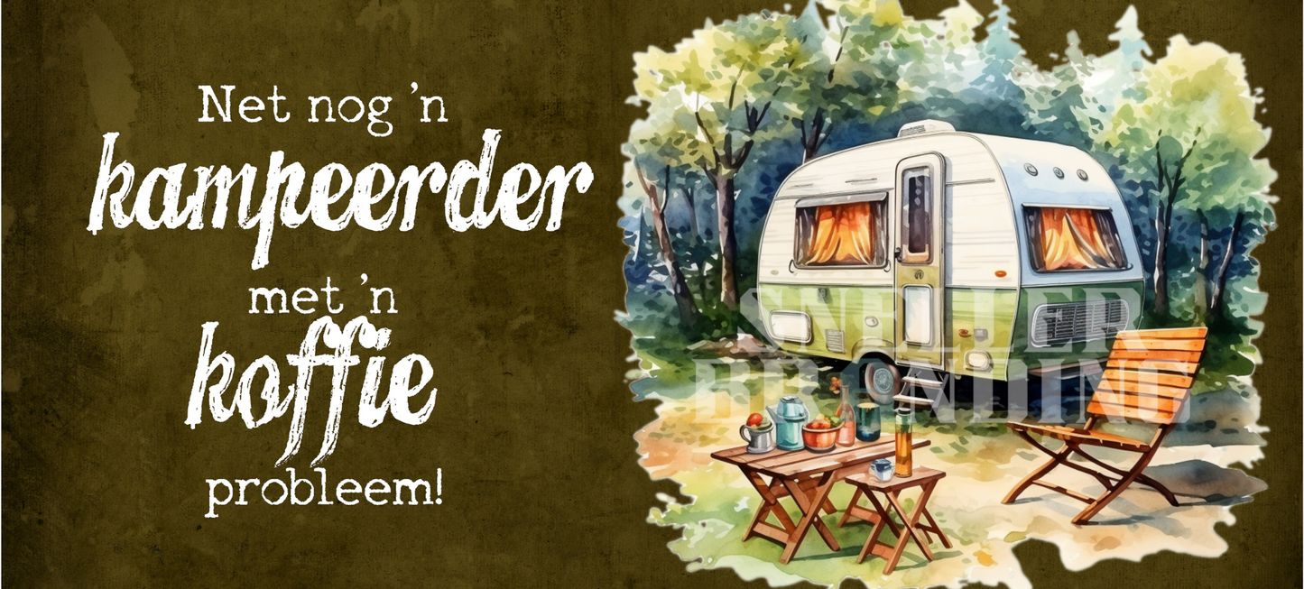 Camper With A Coffee Problem / Kampeerder Met 'n Koffie Probleem