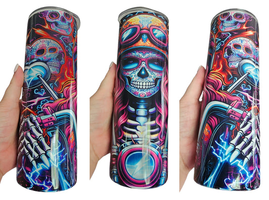 Sugar Skull Lady Biker v1