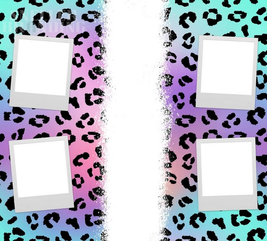 Colourful Leopard Print Custom Photos & Name