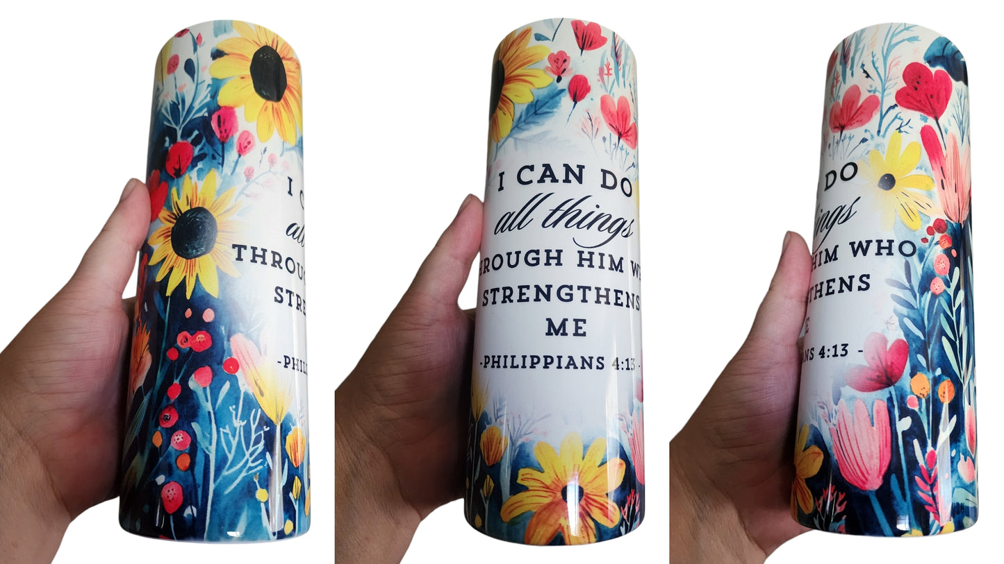 Floral Philippians 4:13