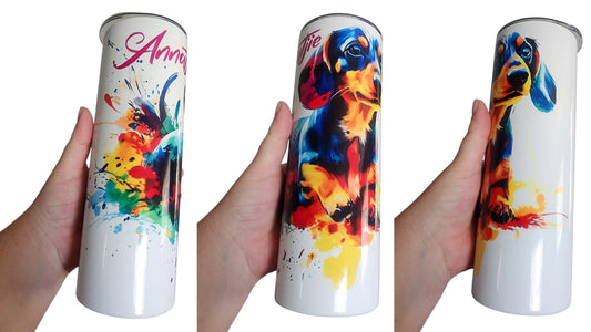 Dachshund Paint Splatter