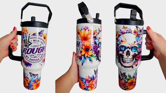 Skull & Flowers Quote