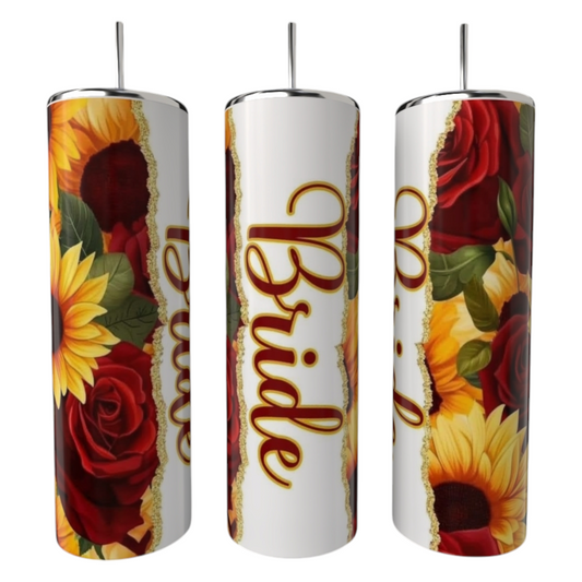 Bridal Party Sunflowers & Roses