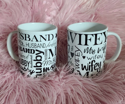 Hubby & Wifey Mug Set